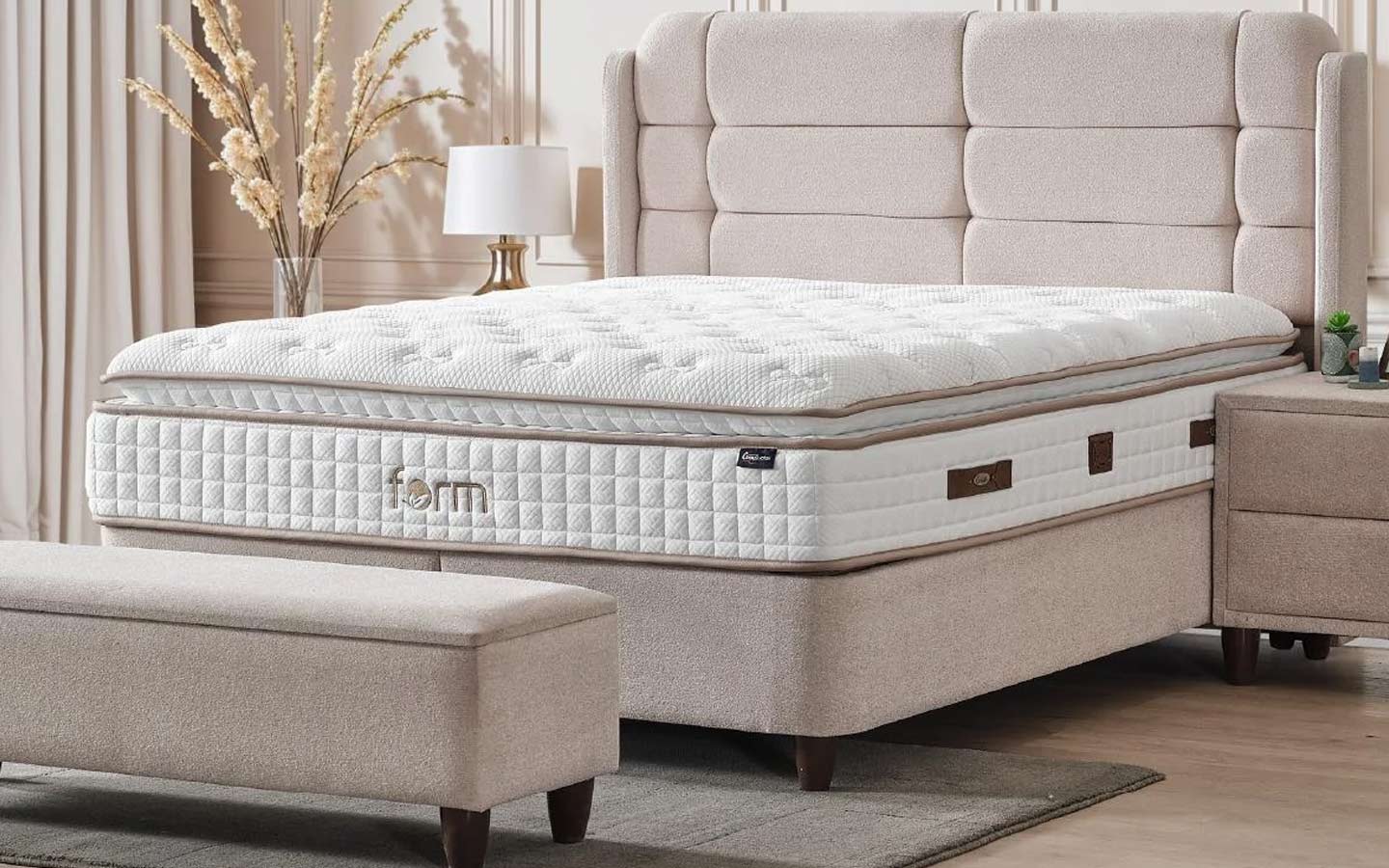 Form Yatak Baza Başlık Set (160 cm X 200 cm)