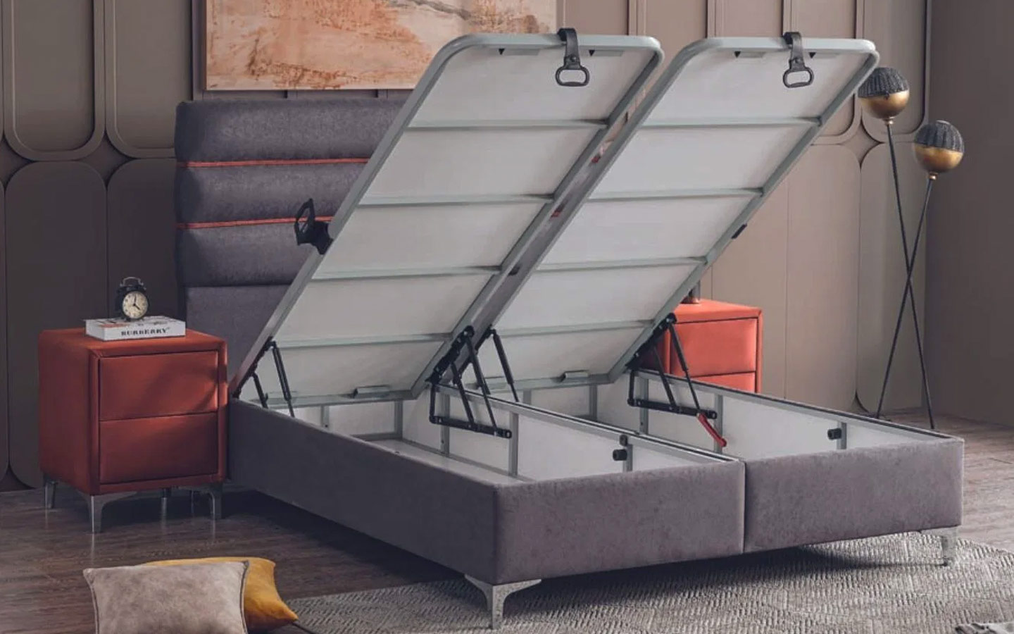 İnfinity Yatak Baza Başlık Set (160 cm X 200 cm)-2