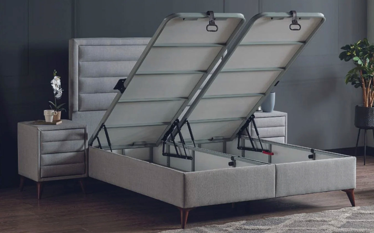 Jumbo Yatak Baza Başlık Set (160 cm X 200 cm)-2