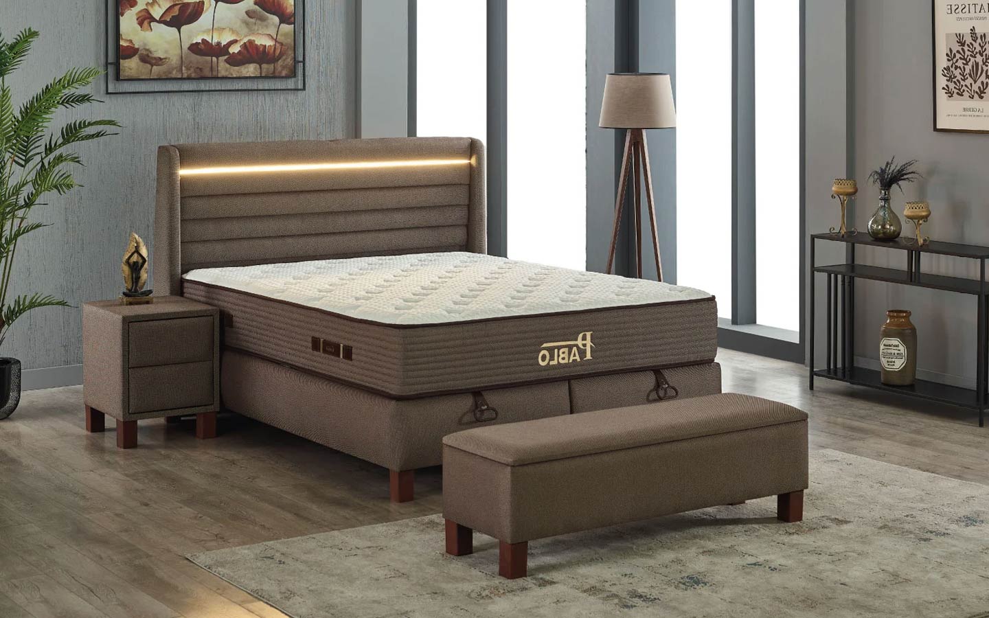 Pablo Yatak Baza Başlık Set (160 cm X 200 cm)