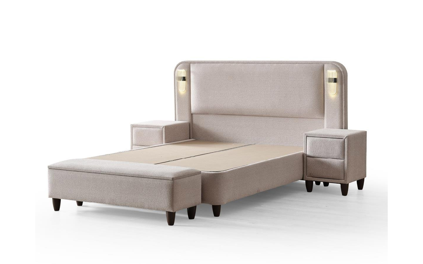 Polo Yatak Baza Başlık Set (160 cm X 200 cm)-2