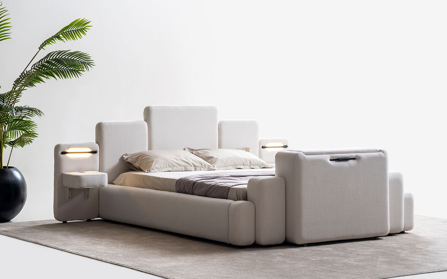 Tesla Başlıklı Karyola (160 cm X 200 cm)-2