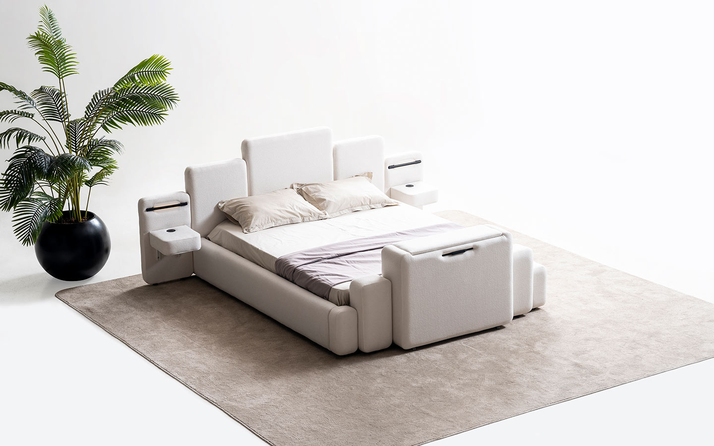 Tesla Başlıklı Karyola (160 cm X 200 cm)