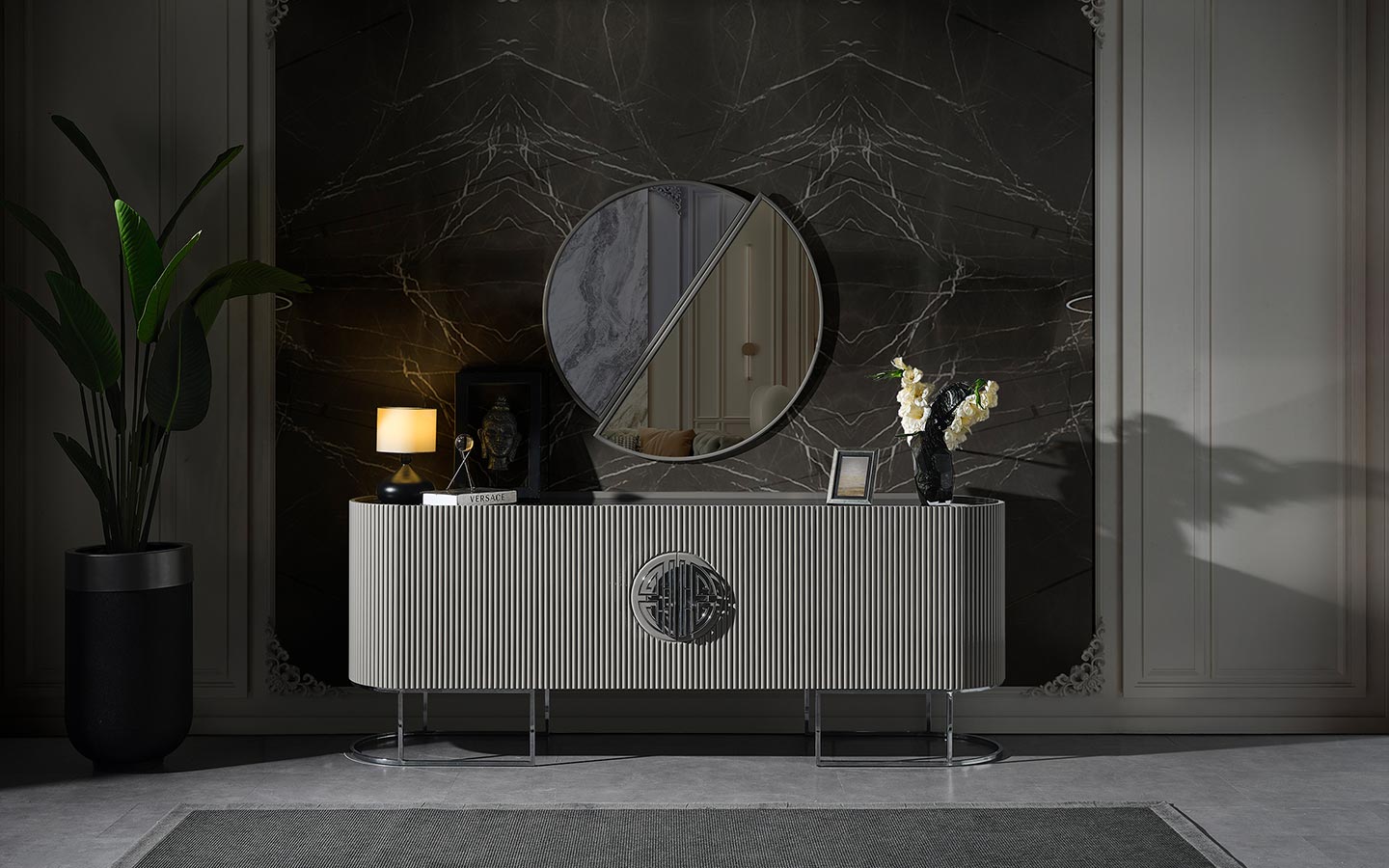 Gucci Duman Grisi Konsol Aynası-2
