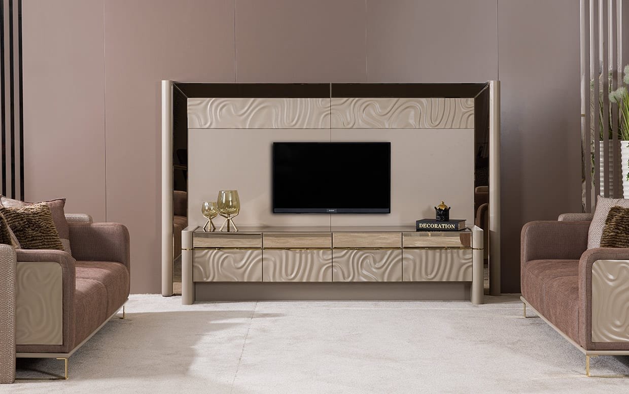Hera Gold Luxury Tv Sehpası-2