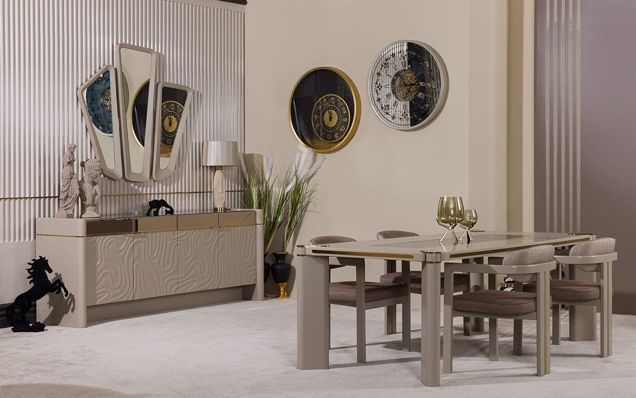 Hera Gold Luxury Yemek Odası