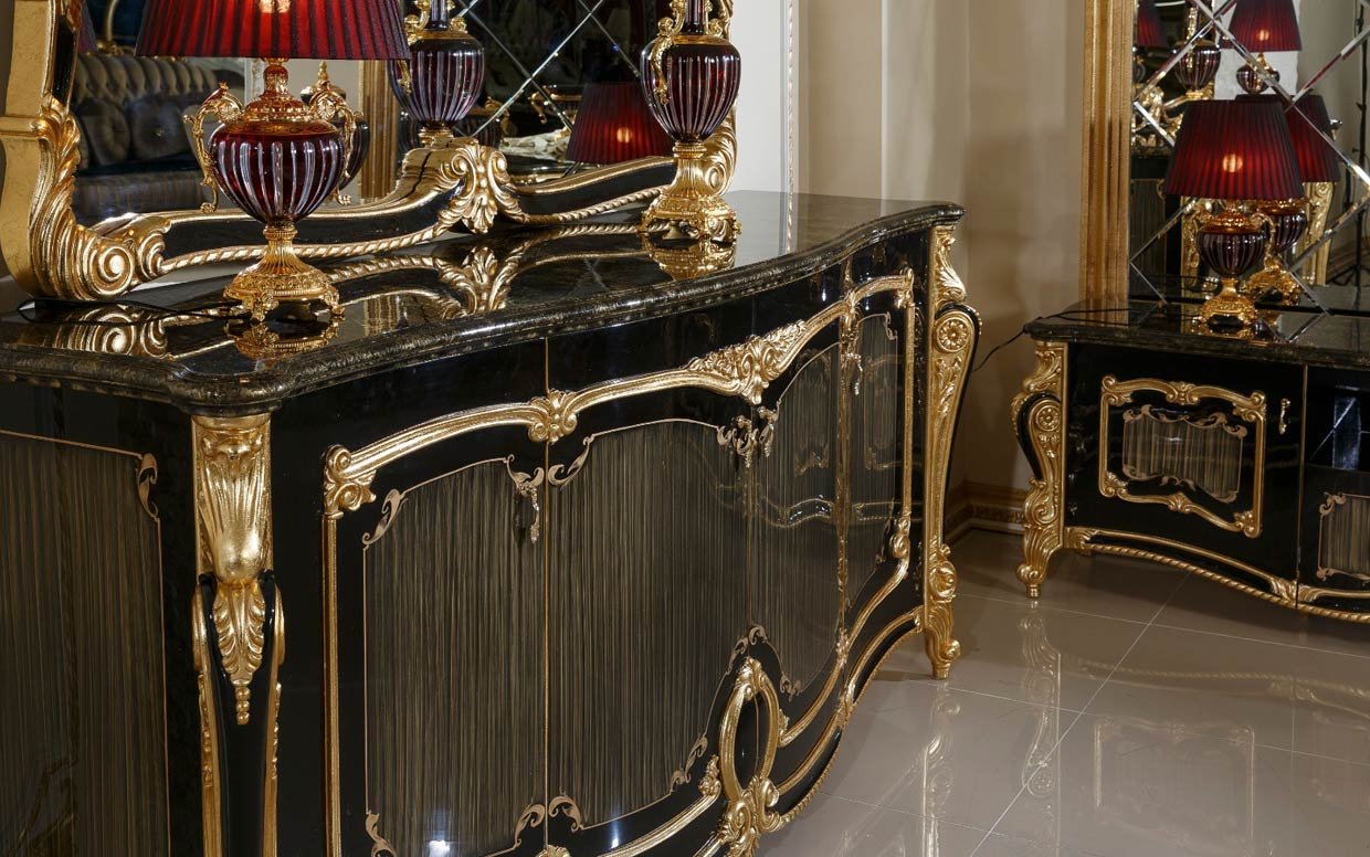 Hk İnci Klasik Siyah Gold Konsol-2