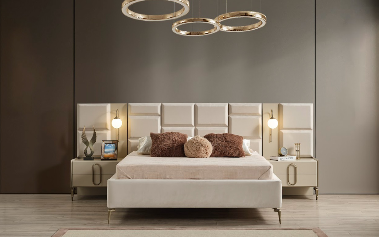Monaco Bazalı Başlıklı Karyola-2