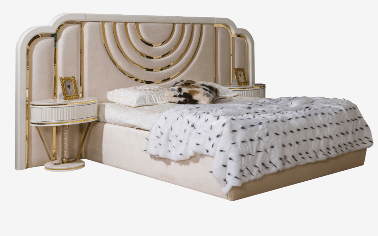 Paris Luxury Karyola ve Başlık (Bazalı)