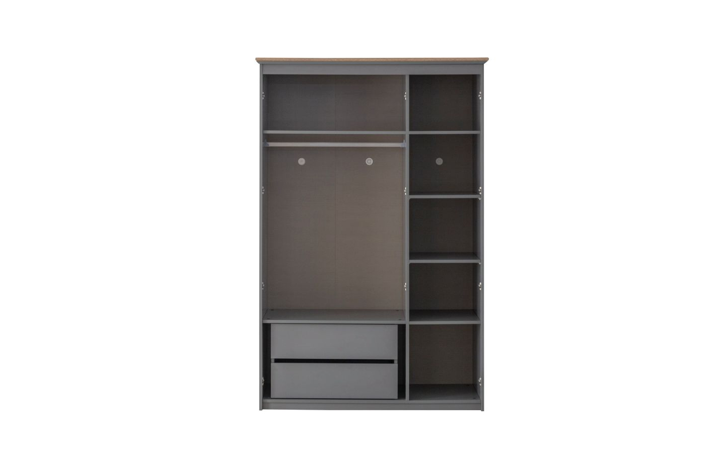 Petra Gri Üç Kapaklı Dolap-2