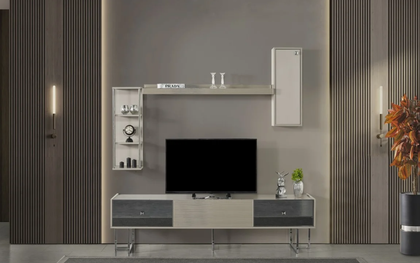 Voyager Tv Ünitesi Raflı Modül-2